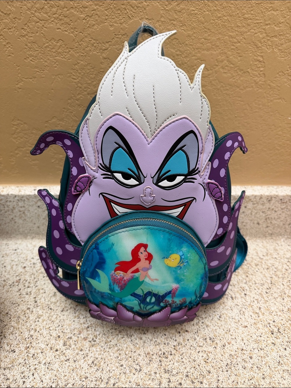 NWT The Little Mermaid & Ursula Loungefly Backpack